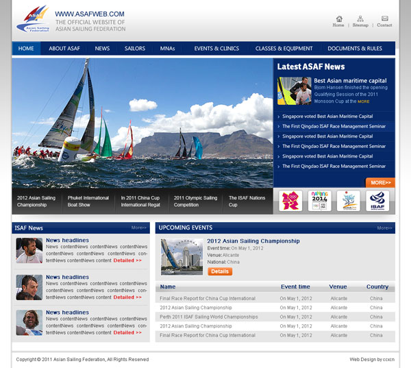 選擇一個合適的網(wǎng)站建設(shè)公司。 亞洲帆船聯(lián)合會 網(wǎng)站開發(fā) 網(wǎng)站建設(shè)