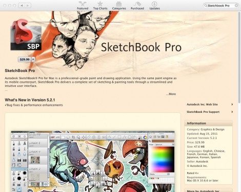 07_app_sketchbook_pro 排名前20位的Mac App Store應(yīng)用程序平面設(shè)計(jì)師。